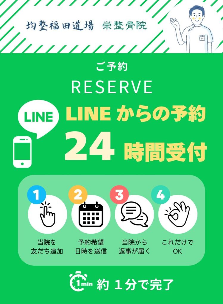 ２４時間予約・栄整骨院・均整福田道場
